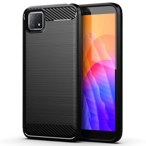 Carbon Case elastyczne etui pokrowiec Oppo A73 czarny