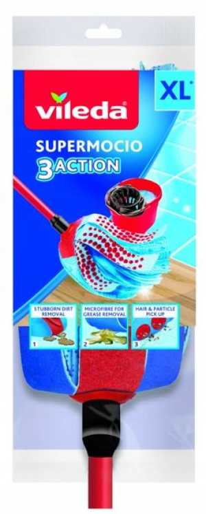 VILEDA Mop paskowy 3 Action Velour XL