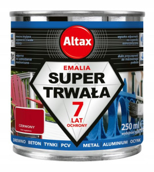 Emalia Super Trwała 0,25 L czerwony ALTAX