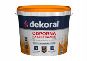 DEKORAL Farba do ścian i sufitów śnieżnobiały 3L