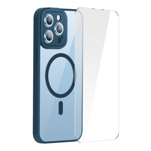 baseu sprzeźroczyste etui magnetyczne i szkło hartowane do iPhone 14 Pro