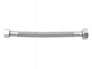 Wąż w oplocie 8 mm 3/8x1/2 N-N 30 cm FLEXITALY