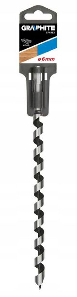 GRAPHITE Wiertło do drewna spiralne 6 x 250 mm