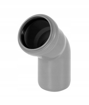 Kolano kanalizacyjne szare 110/15 mm TYCNER