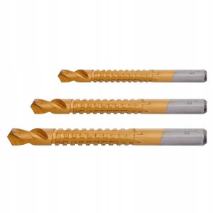 Topex Wiertła-piły HSS-TiN 5-8 mm 3szt GRAPHITE