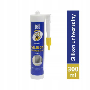 PSB Silikon uniwersalny uszczelniacz biały 300 ml