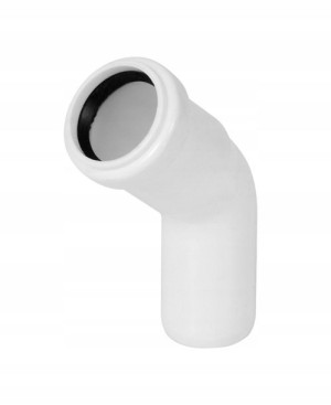 TYCNER Kolano kanalizacyjne 32 mm-30 białe