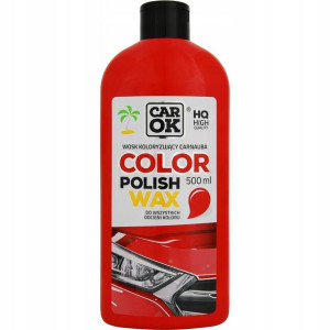 Wosk kolor CARNAUBA czerwony 500ml CAR OK