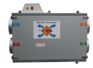 Centrala wentylacyjna 350m3/h Rekuperator + Jonizator + Sterownik