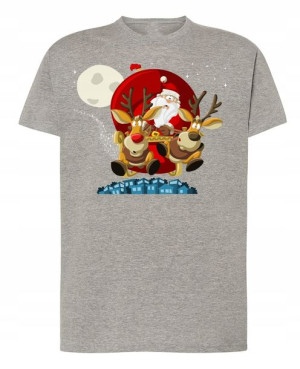 T-Shirt męski nadruk Mikołaj R.L