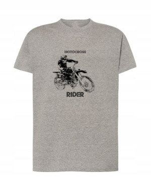 T-Shirt męski nadruk Motocross Rider Rozm.S