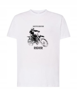 T-Shirt męski nadruk Motocross Rider Rozm.XS