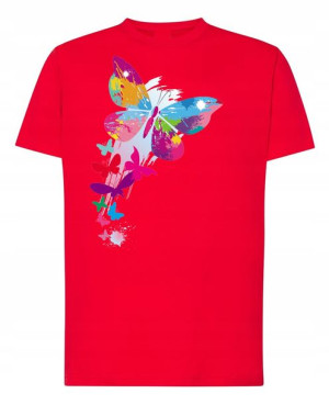 T-Shirt męski nadruk Motyl R.4XL
