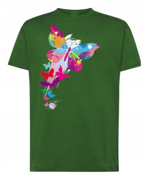 T-Shirt męski nadruk Motyl R.L
