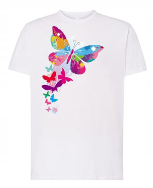 T-Shirt męski nadruk Motyl R.L