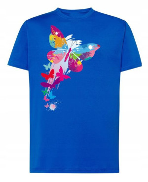 T-Shirt męski nadruk Motyl R.M