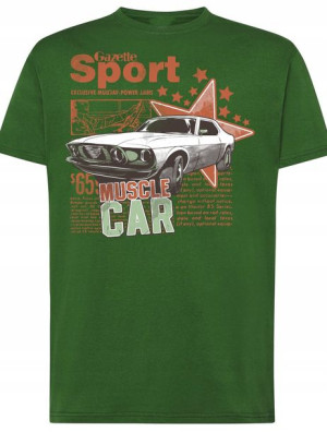 T-Shirt męski nadruk muscle Car Rozm.3XL