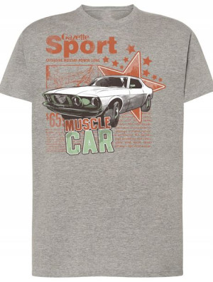 T-Shirt męski nadruk muscle Car Rozm.L