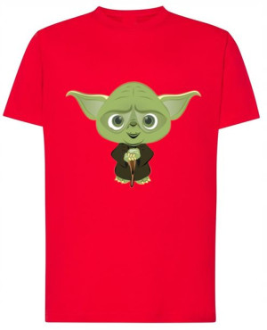 T-Shirt męski nadruk na prezent Yoda r. L