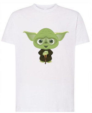 T-Shirt męski nadruk na prezent Yoda r. M
