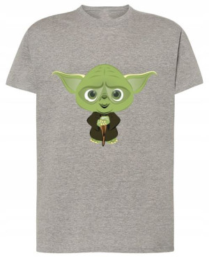 T-Shirt męski nadruk na prezent Yoda r. XL