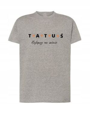 T-Shirt męski nadruk najlepszy tata Rozm.L