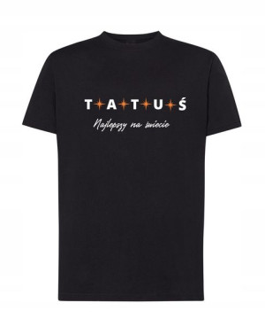 T-Shirt męski nadruk najlepszy tata Rozm.XL