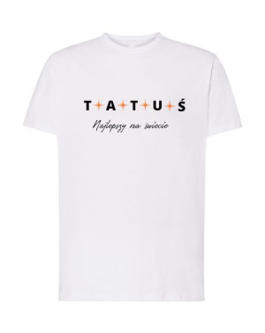 T-Shirt męski nadruk najlepszy tata Rozm.XS
