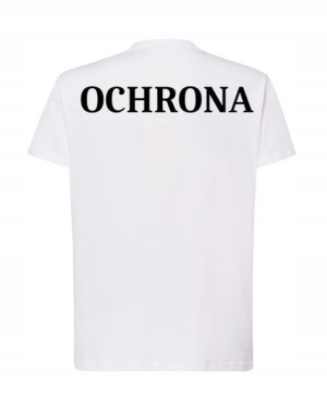 T-Shirt męski nadruk Ochrona Rozm.XS