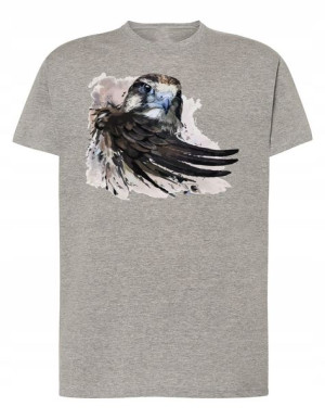 T-Shirt męski nadruk ORZEŁ SKRZYDŁO r.5XL