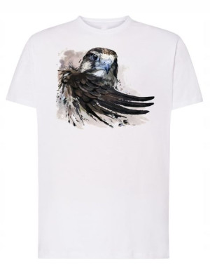 T-Shirt męski nadruk ORZEŁ SKRZYDŁO r.XS