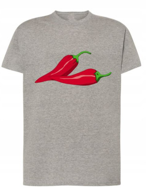 T-Shirt męski nadruk papryczka Chilli r.L