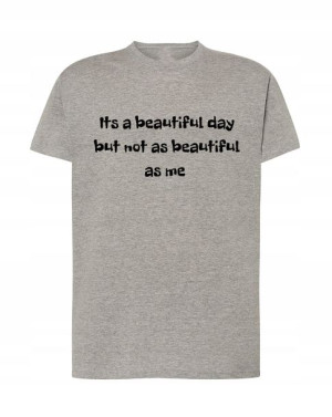 T-Shirt męski nadruk piękny dzień Rozm.3XL