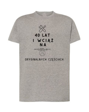 T-Shirt męski nadruk prezent 40tka 40LAT Rozm.M