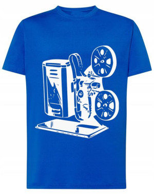 T-Shirt męski nadruk projektor vintage Rozm.M
