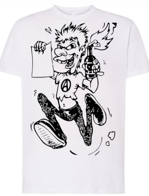 T-Shirt męski nadruk Punk Anarchia Rozm.3XL