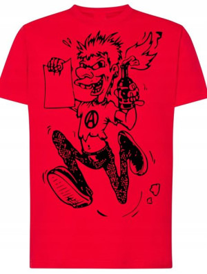 T-Shirt męski nadruk Punk Anarchia Rozm.L