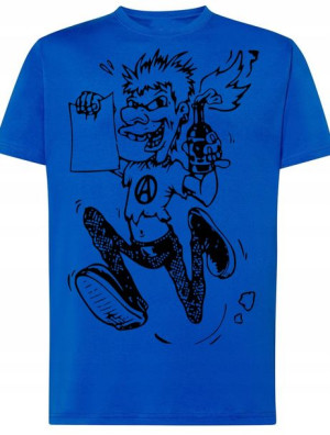 T-Shirt męski nadruk Punk Anarchia Rozm.XS