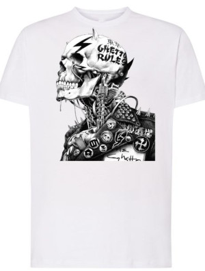 T-Shirt męski nadruk Punk Czaszka Rozm.3XL
