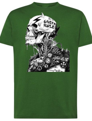 T-Shirt męski nadruk Punk Czaszka Rozm.S