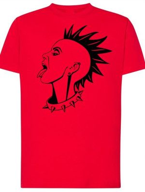 T-Shirt męski nadruk Punk Irokez Rozm.M