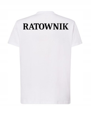 T-Shirt męski nadruk RATOWNIK Rozm.4XL
