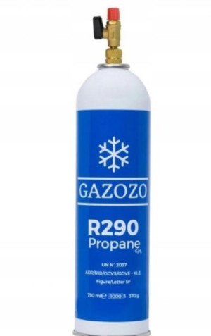 Czynnik Chłodniczy Gaz R290 Propan + Zawór