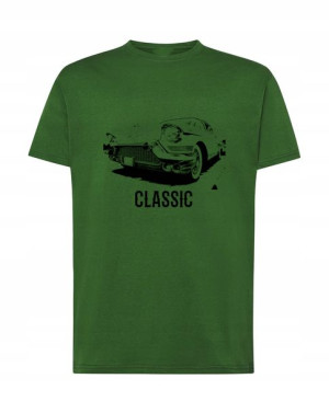 T-Shirt męski nadruk Retro Auto Klasyk Rozm.M