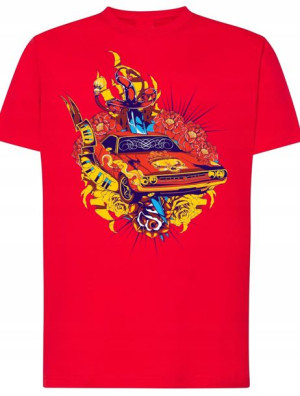 T-Shirt męski nadruk Ride or Die Rozm.3XL