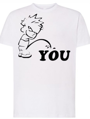 T-Shirt męski nadruk sikam na Cię Rozm.L