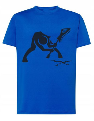 T-Shirt męski nadruk Smashing guitar Rozm.M