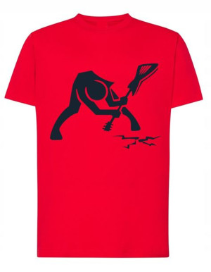T-Shirt męski nadruk Smashing guitar Rozm.M