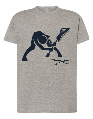 T-Shirt męski nadruk Smashing guitar Rozm.XS