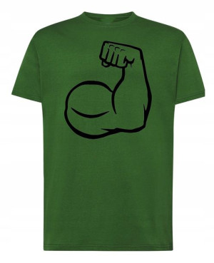 T-Shirt męski nadruk Strong Man Rozm.3XL